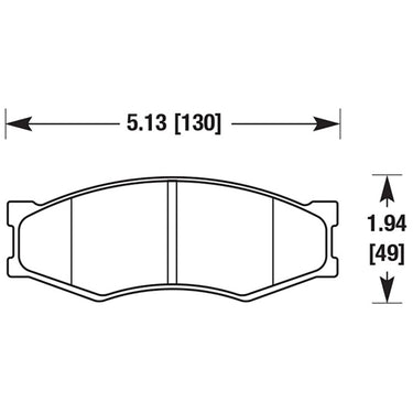 Carbotech CT266 Nissan Front Brake Pad Set